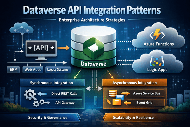 Dataverse API integration architecture 