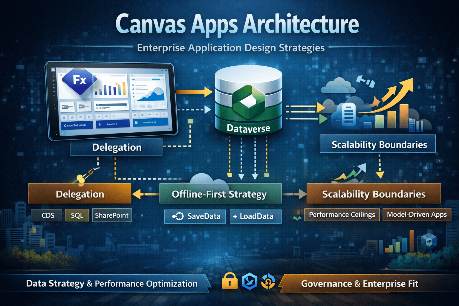 Enterprise Canvas App architecture with Power Fx and Dataverse