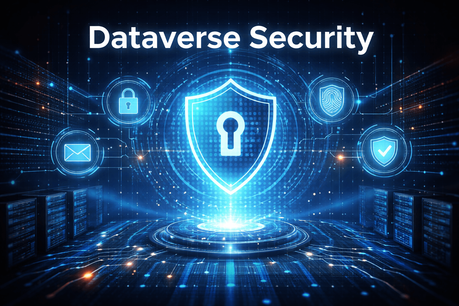 Diagram illustrating Microsoft Dataverse security roles and access control model